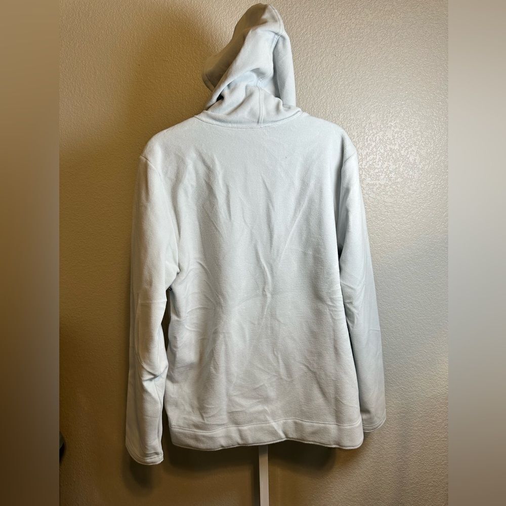 NWT NOBULL Women’s Pale Blue Performance Fleece Full Zip Hoodie - Size L - Picture 7 of 8